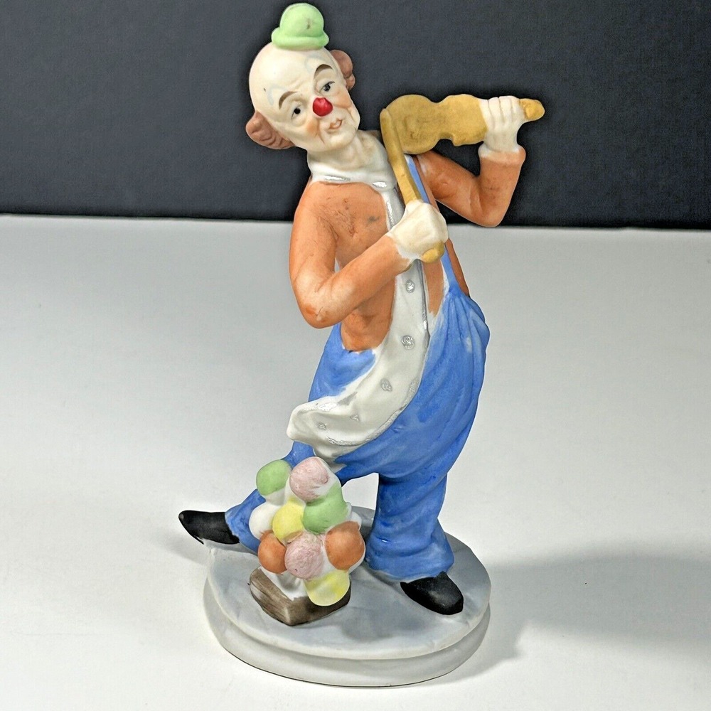 Jasco 7" Violin Fiddle Playing Sad Hobo Clown Figurine